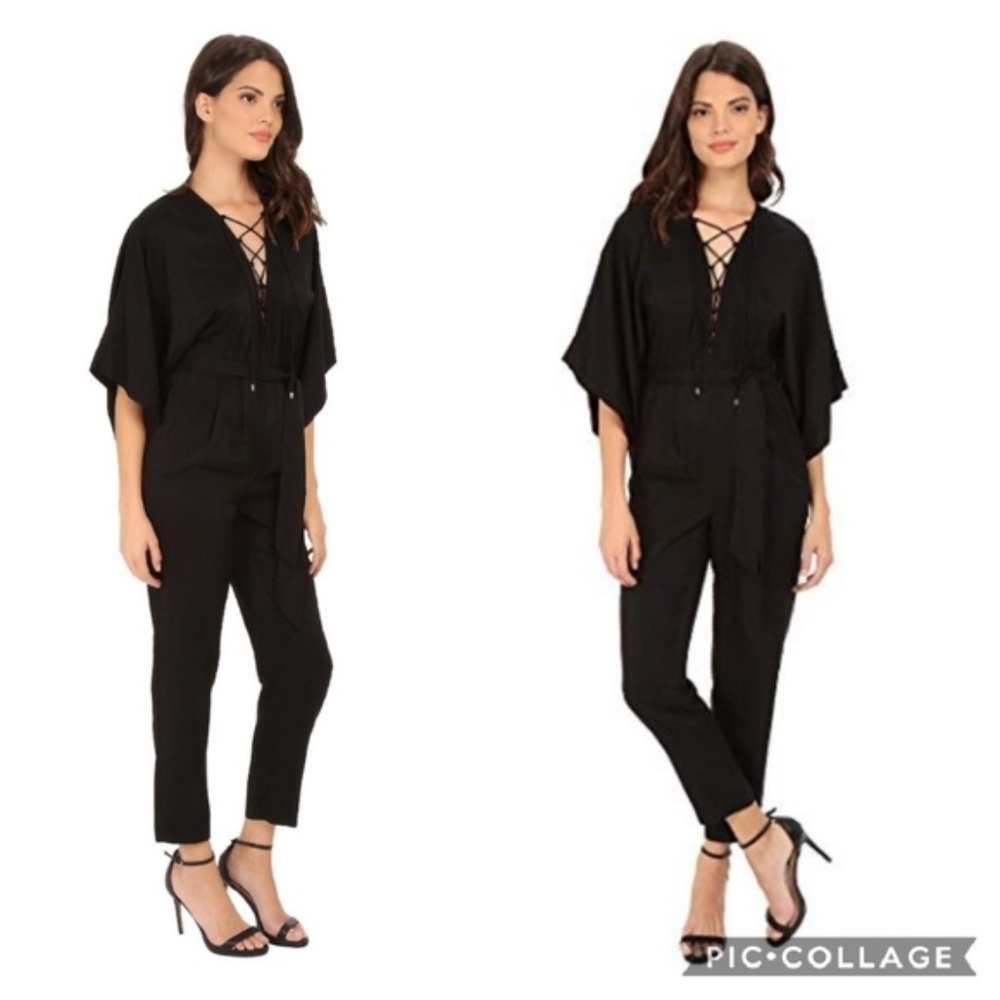 Make Offer RACHEL ZOE Mirabel Lace Up Jumpsuit